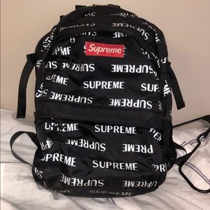 Supreme repeat reflective backpack